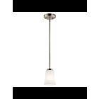 Kichler 44053NI 1-Light Brushed Nickel 75W Mini Pendant