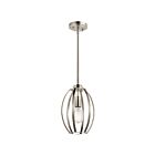 Kichler 44054NI 1-Light Brushed Nickel 75W Pendant