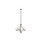 Kichler 44072NI 5-Lights Brushed Nickel 60W 1-Tier Chandelier