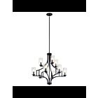 Kichler 44073DBK 9-Lights Distressed Black 60W 2-Tier Chandelier