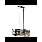 Kichler 44077BK 6-Lights Black 75W Oval Chandelier