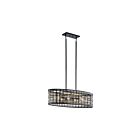 Kichler 44077BK 6-Lights Black 75W Oval Chandelier