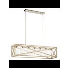 Kichler 44082DAW 7-Lights Distressed Antique White 75W Linear Chandelier