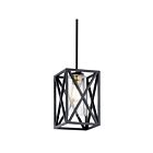 Kichler 44083BK 1-Light Black 75W Mini Pendant