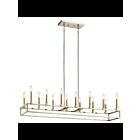 Kichler 44111PN 14-Lights Polished Nickel 60W Linear Chandelier