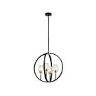 Kichler 44239BK 4-Lights Black 60W Pendant