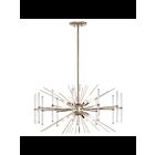 Kichler 44276PN 8-Lights Polished Nickel 60W Round Chandelier