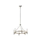 Kichler 44284WWW 6-Lights White Washed Wood 40W 1-Tier Chandelier