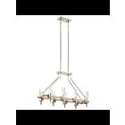 Kichler 44285WWW 8-Lights White Washed Wood 40W Linear Chandelier
