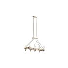 Kichler 44285WWW 8-Lights White Washed Wood 40W Linear Chandelier