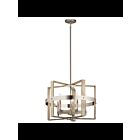 Kichler 44290WWW 5-Lights White Washed Wood 60W 1-Tier Chandelier