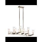 Kichler 44316PN 10-Lights Polished Nickel 60W Linear Chandelier