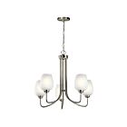 Kichler 44377NI 5-Lights Brushed Nickel 75W 1-Tier Chandelier