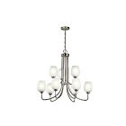 Kichler 44378NI 9-Lights Brushed Nickel 75W 2-Tier Chandelier