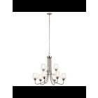 Kichler 44378NICS 9-Lights Brushed Nickel 75W 2-Tier Chandelier