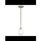 Kichler 44380NI 1-Light Brushed Nickel 75W Mini Pendant