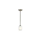 Kichler 44380NI 1-Light Brushed Nickel 75W Mini Pendant