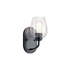Kichler 44381BKCS 1-Light Black 75W Wall Sconce