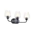 Kichler 45129BKCS 3-Lights Black 75W Vanity Light