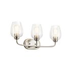 Kichler 45129NICS 3-Lights Brushed Nickel 75W Vanity Light