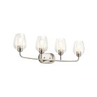 Kichler 45130NICS 4-Lights Brushed Nickel 75W Vanity Light