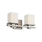 Kichler 45150AP 2-Lights Antique Pewter 100W Vanity Light