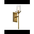 Kichler 45295NBR 1-Light Natural Brass 100W Wall Sconce