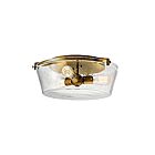 Kichler 45299NBR 3-Lights Natural Brass 75W Flush Mount Ceiling Light