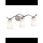 Kichler 45376NI 3-Lights Brushed Nickel 100W Vanity Light