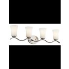 Kichler 45377NI 4-Lights Brushed Nickel 100W Vanity Light