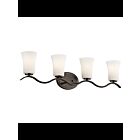 Kichler 45377OZL18 4-Lights Olde Bronze 10W LED Vanity Light