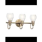 Kichler 45392CLZ 3-Lights Classic Bronze 100W Vanity Light