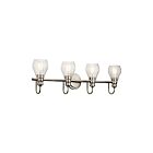 Kichler 45393NI 4-Lights Brushed Nickel 100W Vanity Light