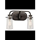 Kichler 45458OZ 2-Lights Olde Bronze 60W Vanity Light