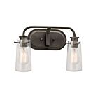 Kichler 45458OZ 2-Lights Olde Bronze 60W Vanity Light