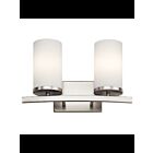 Kichler 45496NI 2-Lights Brushed Nickel 100W Vanity Light