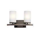 Kichler 45496OZ 2-Lights Olde Bronze 100W Vanity Light