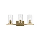 Kichler 45497NBRCLR 3-Lights 300W Natural Brass Vanity Light