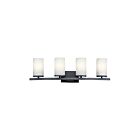 Kichler 45498BK 4-Lights Black 100W Vanity Light