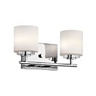 Kichler 45501CH 2-Lights Chrome 50W Vanity Light