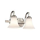 Kichler 45512NI 2-Lights Brushed Nickel 100W Vanity Light