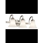 Kichler 45513NI 3-Lights Brushed Nickel 100W Vanity Light