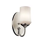 Kichler 45568NI 1-Light Brushed Nickel 100W Wall Sconce