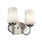Kichler 45569NIL18 2-Lights Brushed Nickel 10W LED Vanity Light