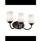 Kichler 45570OZL18 3-Lights Olde Bronze 10W LED Vanity Light