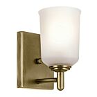 Kichler Shailene 45572NBR 1-Light Natural Brass Wall Sconce