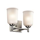 Kichler 45573NI 2-Lights Brushed Nickel 100W Vanity Light