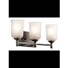 Kichler 45574OZ 3-Lights Olde Bronze 100W Vanity Light