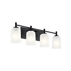 Kichler Shailene 45575BK 4-Lights Black 400W Vanity Light