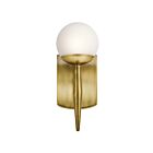 Kichler 45580NBR 1-Light Natural Brass 50W Wall Sconce